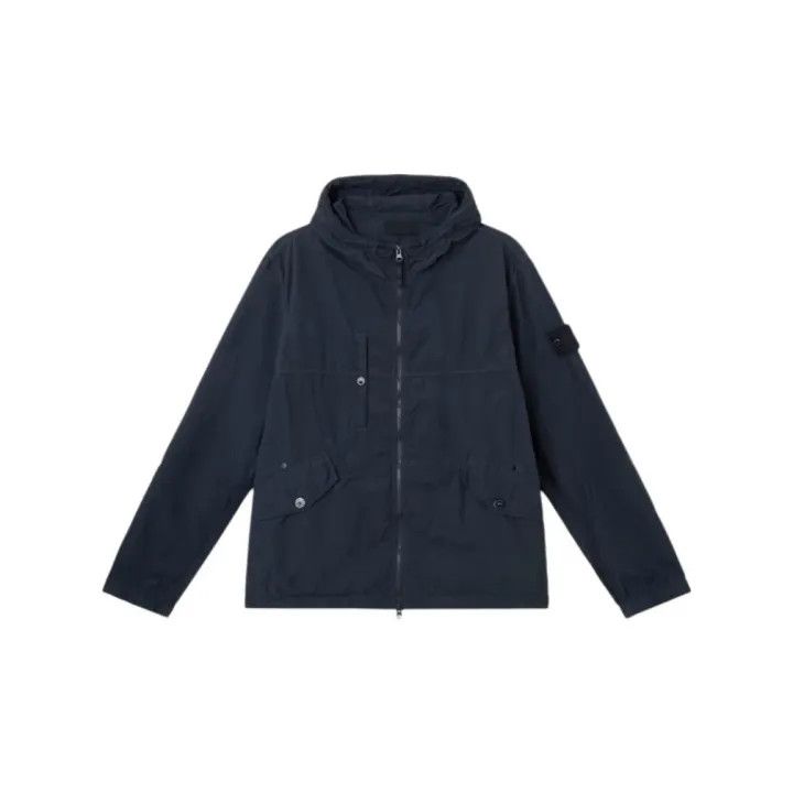 Stone Island Stone Island Navy Ghost Serie Zip Jacket Size US XL / EU 56 / 4 - 2 Thumbnail