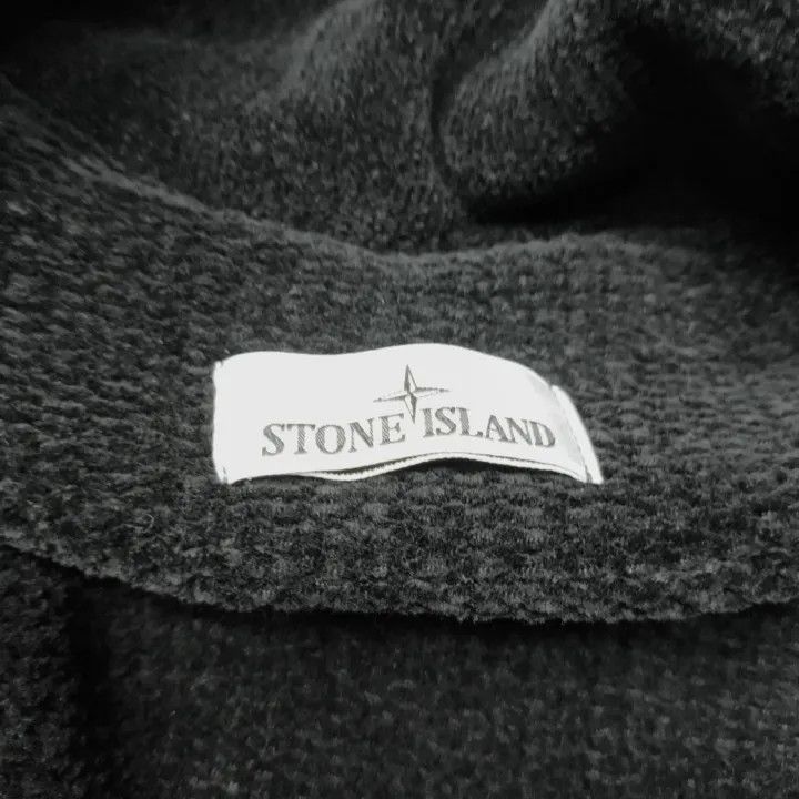 Stone Island Stone Island Black Wool Knit Cardigan Size US XL / EU 56 / 4 - 4 Thumbnail