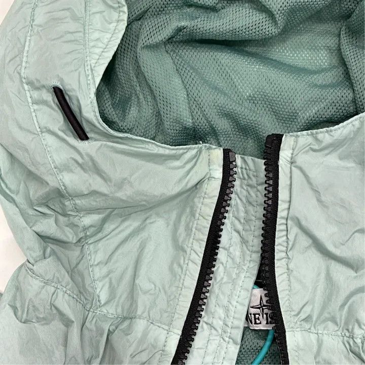 Stone Island Stone Island Sky Blue Lightweight Hooded Jacket Size US XL / EU 56 / 4 - 4 Thumbnail