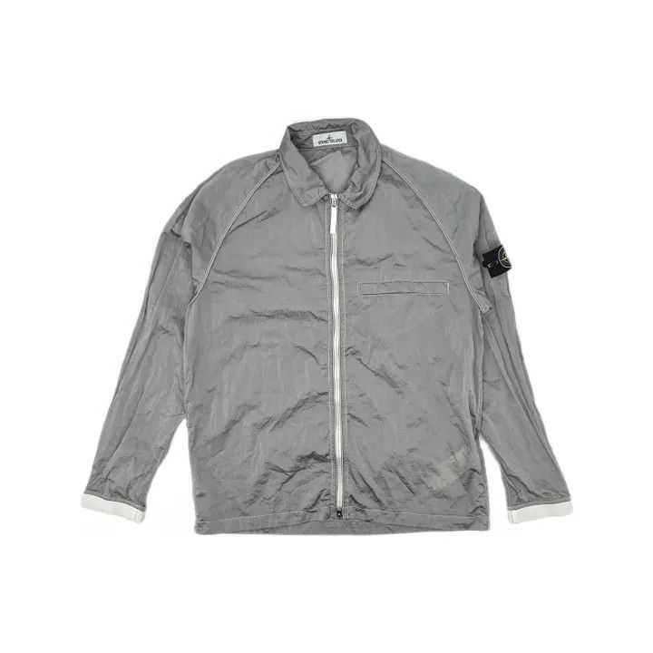 Stone Island Stone Island Metallic Nylon Shirt Jacket Size US XL / EU 56 / 4 - 2 Thumbnail