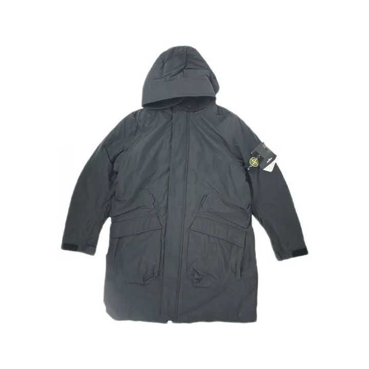 Stone Island Stone Island Black Hooded Zip Jacket Size US XL / EU 56 / 4 - 2 Thumbnail