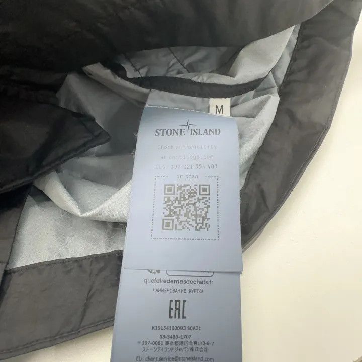 Stone Island Stone Island Black Lightweight Hooded Jacket Size US M / EU 48-50 / 2 - 5 Thumbnail