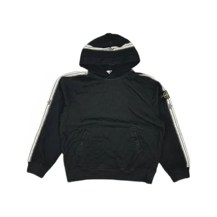 Stone Island Stone Island Stripe Hooded Sweatshirt SS22 Size US M / EU 48-50 / 2 - 2 Thumbnail