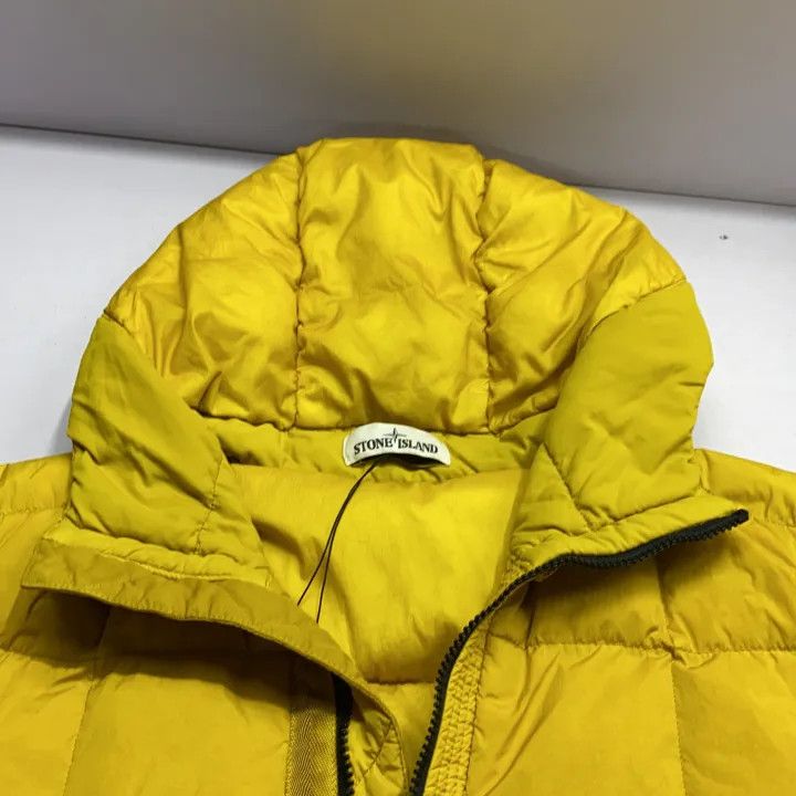 Stone Island Stone Island Yellow Logo Hooded Puffer Jacket Size US M / EU 48-50 / 2 - 8 Thumbnail