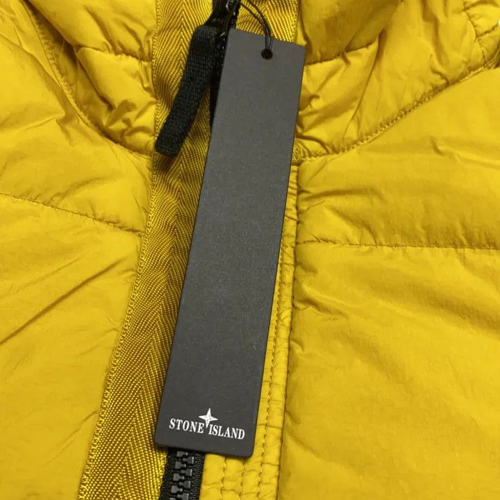 Stone Island Stone Island Yellow Logo Hooded Puffer Jacket Size US M / EU 48-50 / 2 - 5 Thumbnail