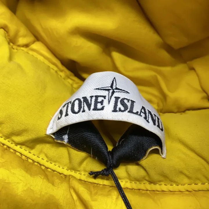 Stone Island Stone Island Yellow Logo Hooded Puffer Jacket Size US M / EU 48-50 / 2 - 6 Thumbnail