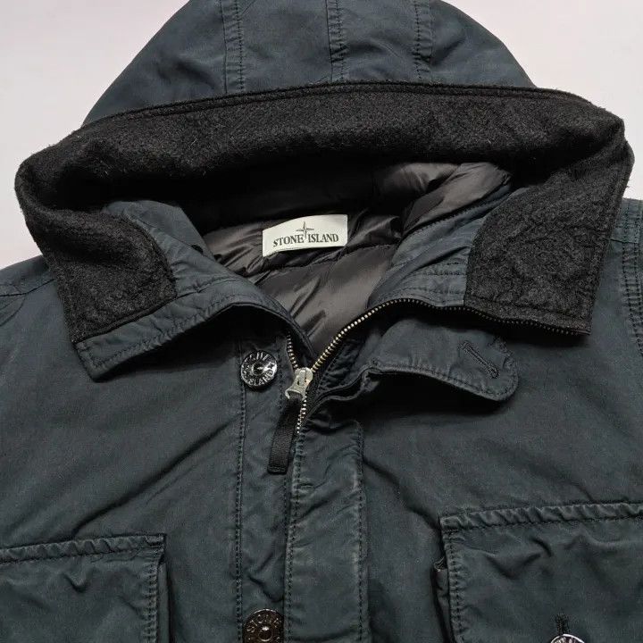 Stone Island Stone Island Navy Waterproof Down Jacket Size US M / EU 48-50 / 2 - 9 Thumbnail