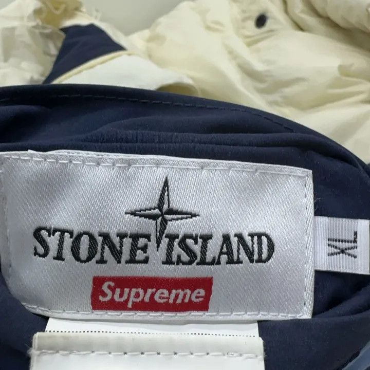 Stone Island Supreme x Stone Island Reversible Down Jacket Size US XL / EU 56 / 4 - 7 Thumbnail
