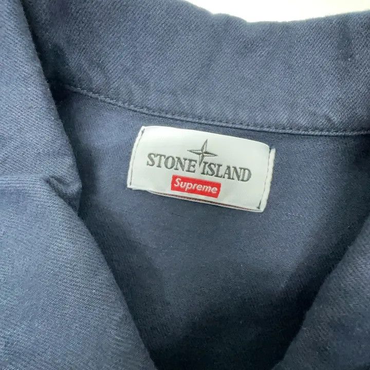 Stone Island Stone Island Blue Logo Denim Jacket Size US L / EU 52-54 / 3 - 6 Thumbnail