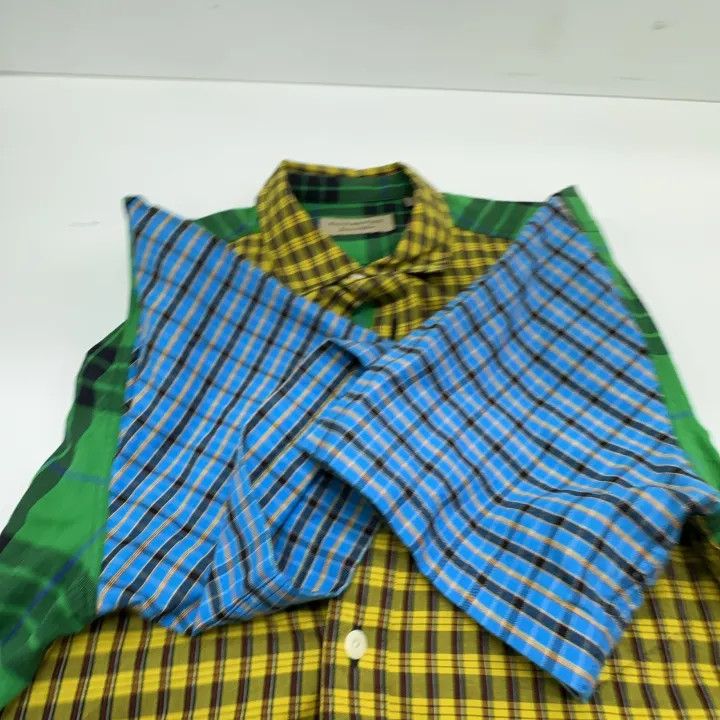 Burberry Burberry Color-Block Short Sleeve Check Shirt Size US M / EU 48-50 / 2 - 8 Thumbnail