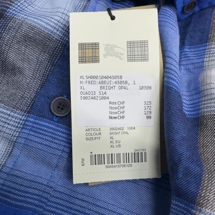 Burberry Burberry Plaid Long Sleeve Shirt Size US XL / EU 56 / 4 - 3 Thumbnail