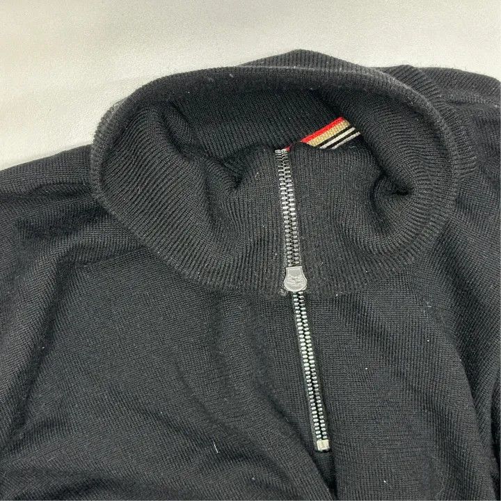 Burberry Burberry Black Long Sleeve Polo Sweater Size US L / EU 52-54 / 3 - 4 Thumbnail