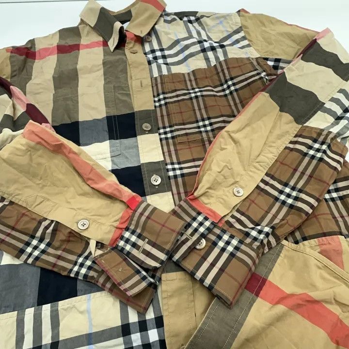 Burberry Burberry Checked Cotton Long Sleeve Shirt Size US M / EU 48-50 / 2 - 8 Thumbnail
