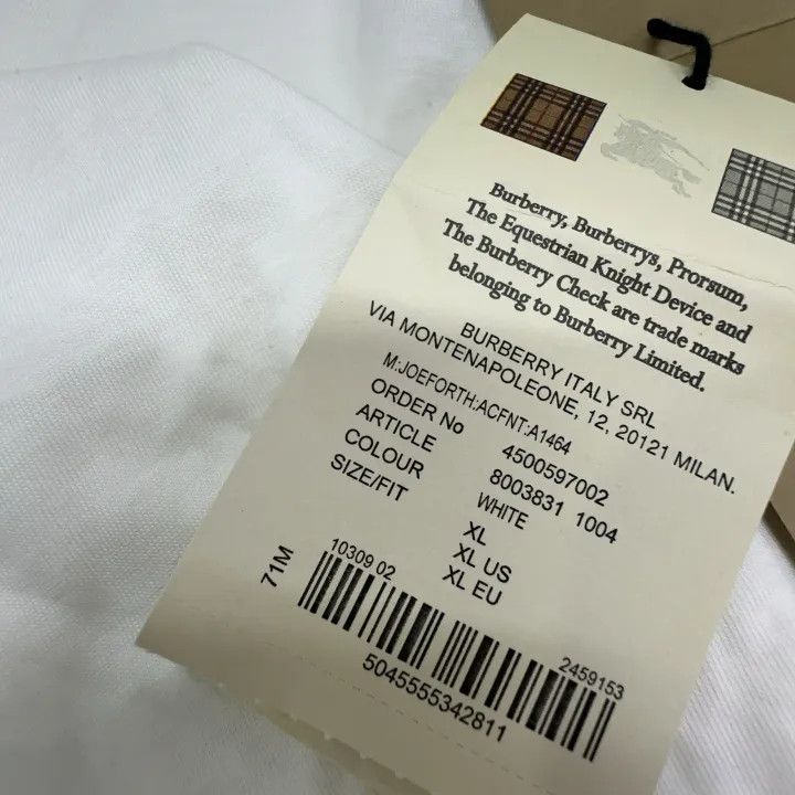 Burberry Burberry Embroidered Horse Casual Round Neck T-Shirt Size US XL / EU 56 / 4 - 11 Thumbnail
