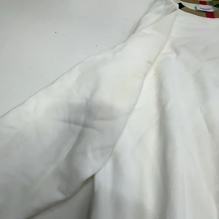 Burberry Burberry Logo White Long Sleeve Sweatshirt Size US XS / EU 42 / 0 - 6 Thumbnail