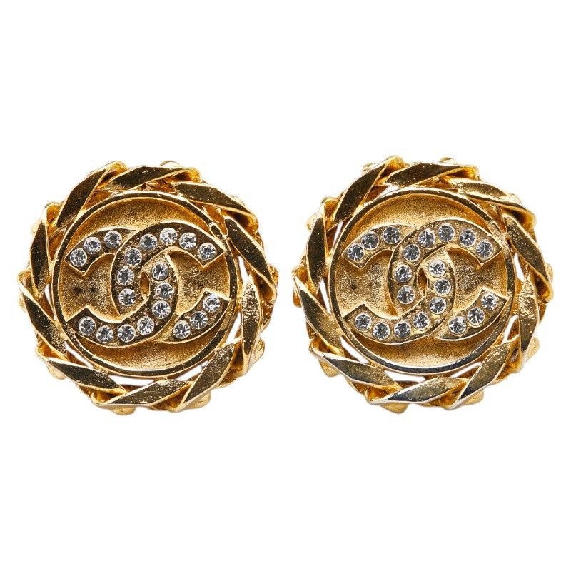 Chanel Chanel Chanel Coco Mark Round Earrings Metal Earrings DUTY FREE for USA Size ONE SIZE - 2 Thumbnail
