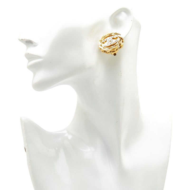 Chanel Chanel Chanel Coco Mark Round Earrings Metal Earrings DUTY FREE for USA Size ONE SIZE - 6 Thumbnail