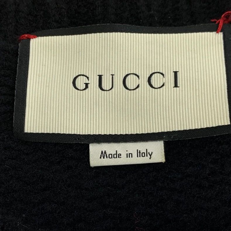 Gucci gucci navy cable knit long sleeve sweater-dmc Size US L / EU 52-54 / 3 - 5 Thumbnail