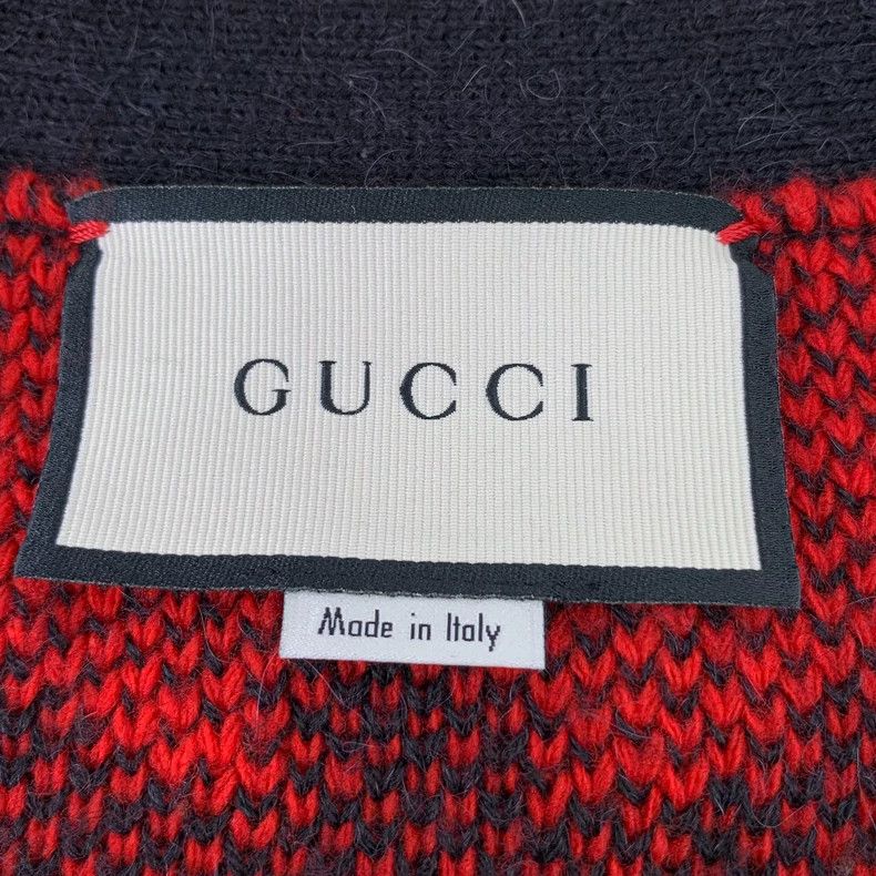 Gucci Gucci Red Bat Pattern Wool Knit Cardigan-dmc Size US M / EU 48-50 / 2 - 5 Thumbnail
