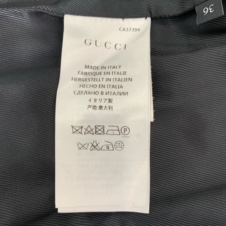 Gucci black wool single-breasted coat by Gucci-dmc Size 22" - 7 Thumbnail