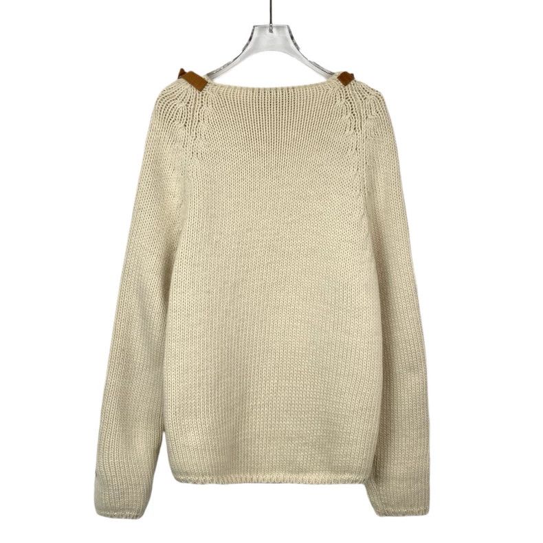 gucci beige wool blend zip sweater size L-dmc