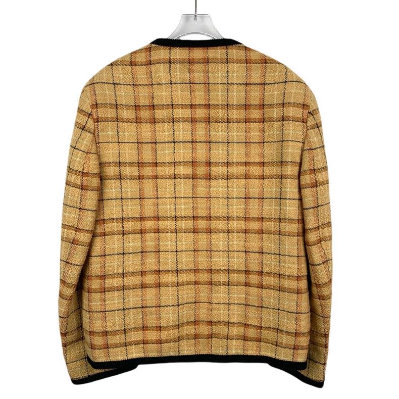 Gucci gucci orange plaid v-neck jacket coat-dmc Size US M / EU 48-50 / 2 - 2 Thumbnail