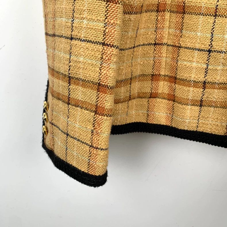 Gucci gucci orange plaid v-neck jacket coat-dmc Size US M / EU 48-50 / 2 - 4 Thumbnail