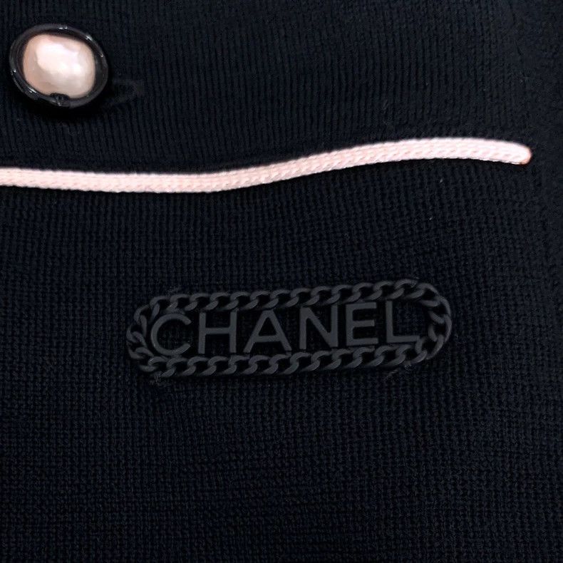 Chanel black wool long sleeve Chanel dress-dmc Size US M / EU 48-50 / 2 - 6 Thumbnail