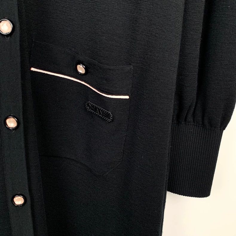 Chanel black wool long sleeve Chanel dress-dmc Size US M / EU 48-50 / 2 - 4 Thumbnail