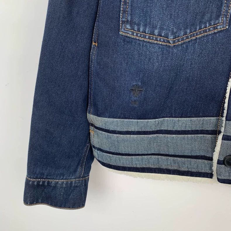 Dior Christian Dior Embroidered Denim Jacket with Hood-dmc Size US S / EU 44-46 / 1 - 4 Thumbnail