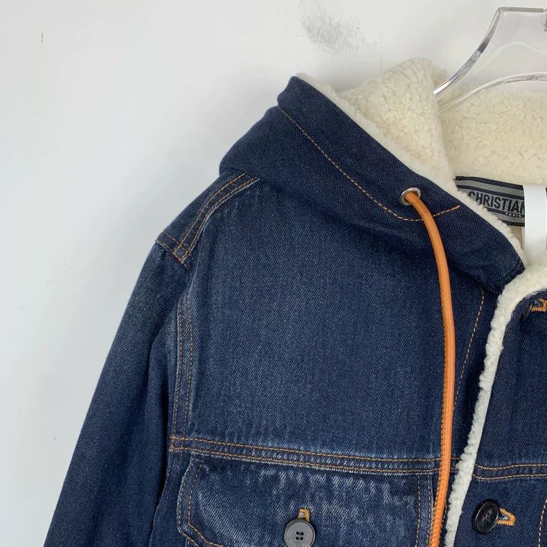 Dior Christian Dior Embroidered Denim Jacket with Hood-dmc Size US S / EU 44-46 / 1 - 3 Thumbnail