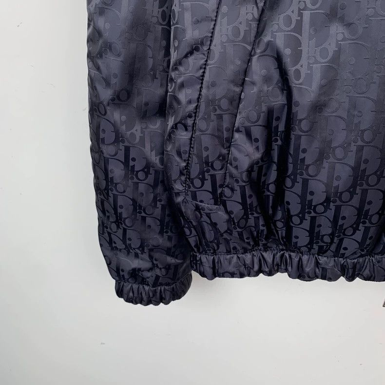 Dior dior navy logo pattern reversible zip jacket-dmc Size M / US 6-8 / IT 42-44 - 4 Thumbnail