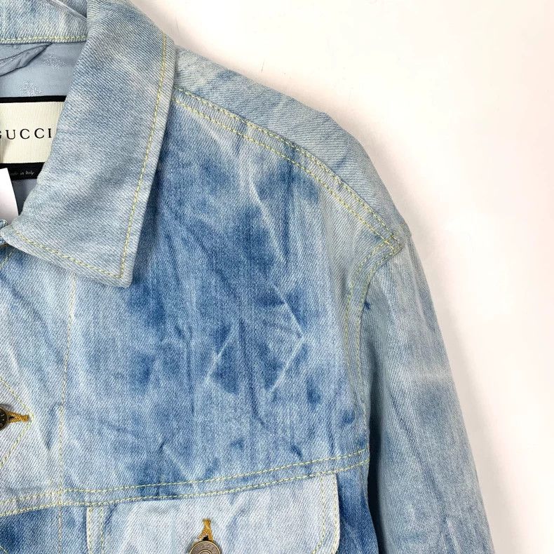 Gucci gucci blue tie-dye denim jacket size 48-dmc Size US M / EU 48-50 / 2 - 3 Thumbnail