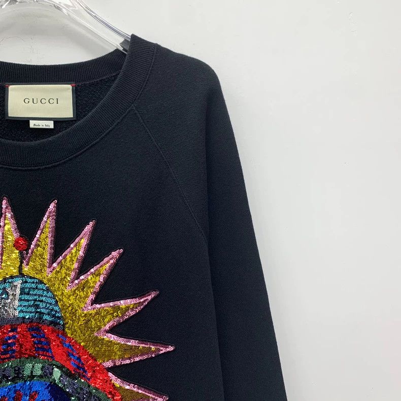 Dior black sequined cotton crewneck sweatshirt-dmc Size US S / EU 44-46 / 1 - 3 Thumbnail