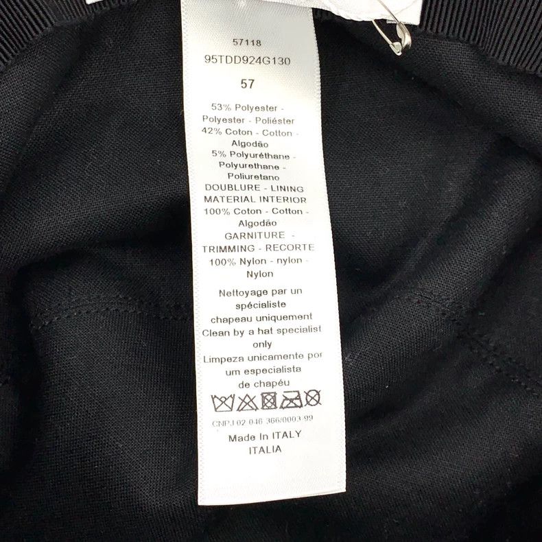 Dior Christian Dior Black Logo Fisherman Hat-dmc Size ONE SIZE - 8 Thumbnail