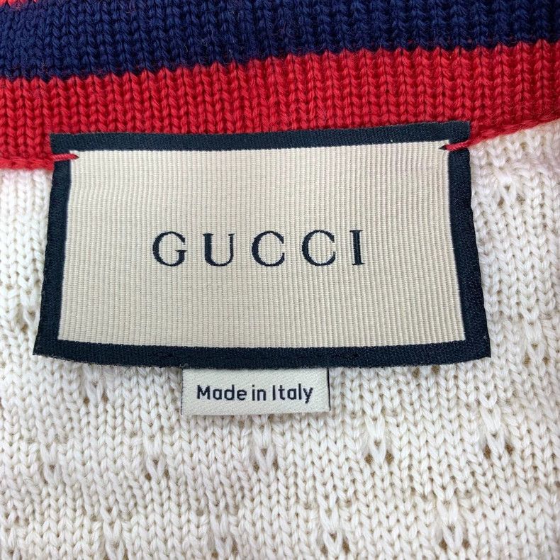 Gucci beige striped bow tie knit cardigan-dmc Size US XS / EU 42 / 0 - 5 Thumbnail