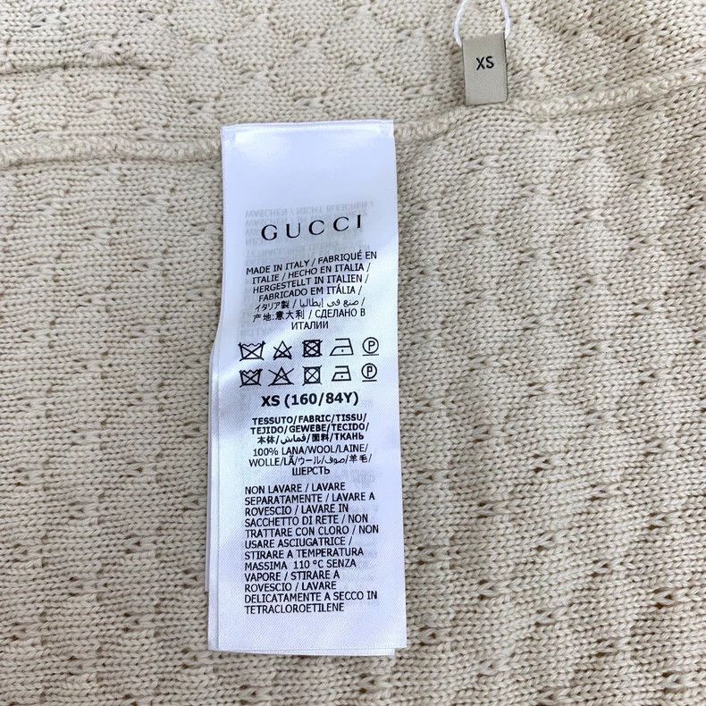 Gucci beige striped bow tie knit cardigan-dmc Size US XS / EU 42 / 0 - 6 Thumbnail