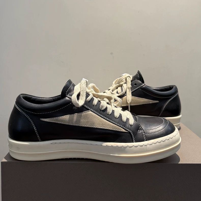 Rick Owens rick owens low-top leather street sneakers-dmc Size US 7.5 / EU 40-41 - 3 Thumbnail