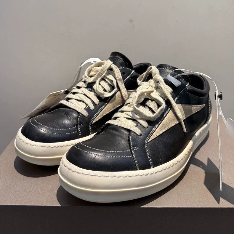 Rick Owens rick owens low-top leather street sneakers-dmc Size US 7.5 / EU 40-41 - 2 Thumbnail
