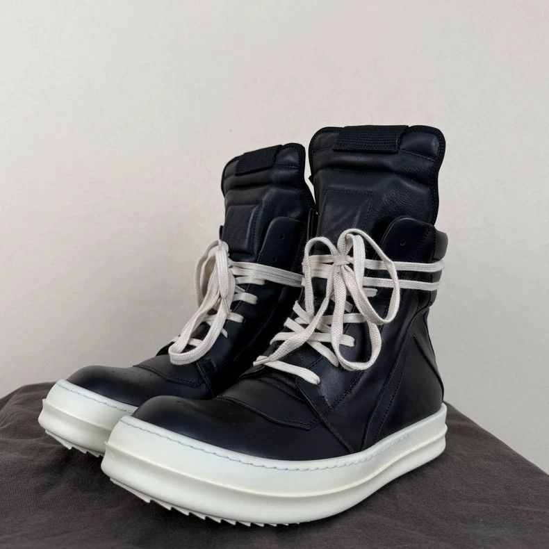 Rick Owens rick owens black high-top sneakers-dmc Size US 5.5 / EU 38 - 2 Thumbnail