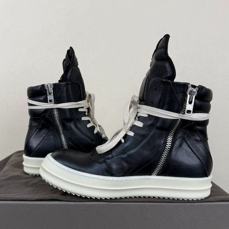 Rick Owens rick owens black high-top sneakers-dmc Size US 5.5 / EU 38 - 5 Thumbnail