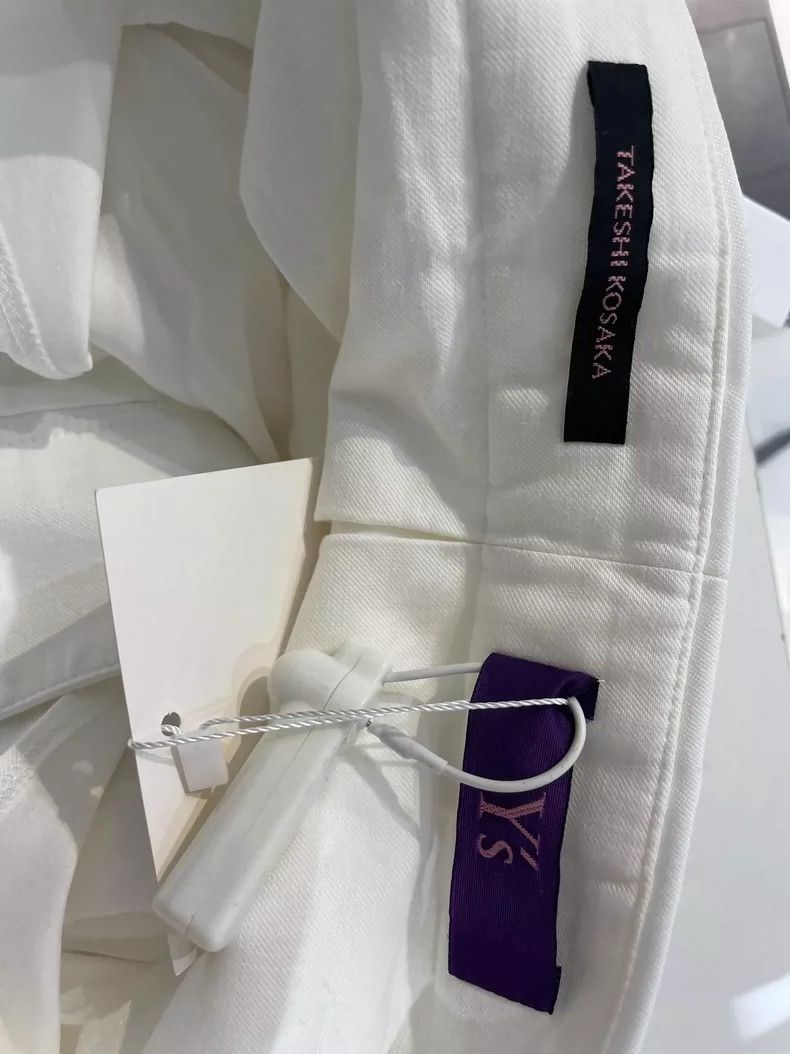Y's white pleated pants size 2-dmc Size US 27 - 3 Thumbnail