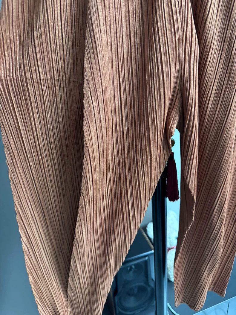 Issey Miyake chic pleated cropped pants in burnt orange-dmc Size US 38 / EU 54 - 2 Thumbnail