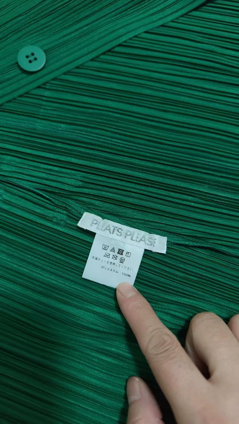 Issey Miyake Issey Miyake Green Pleated Coat Size 2-dmc Size US S / EU 44-46 / 1 - 2 Thumbnail