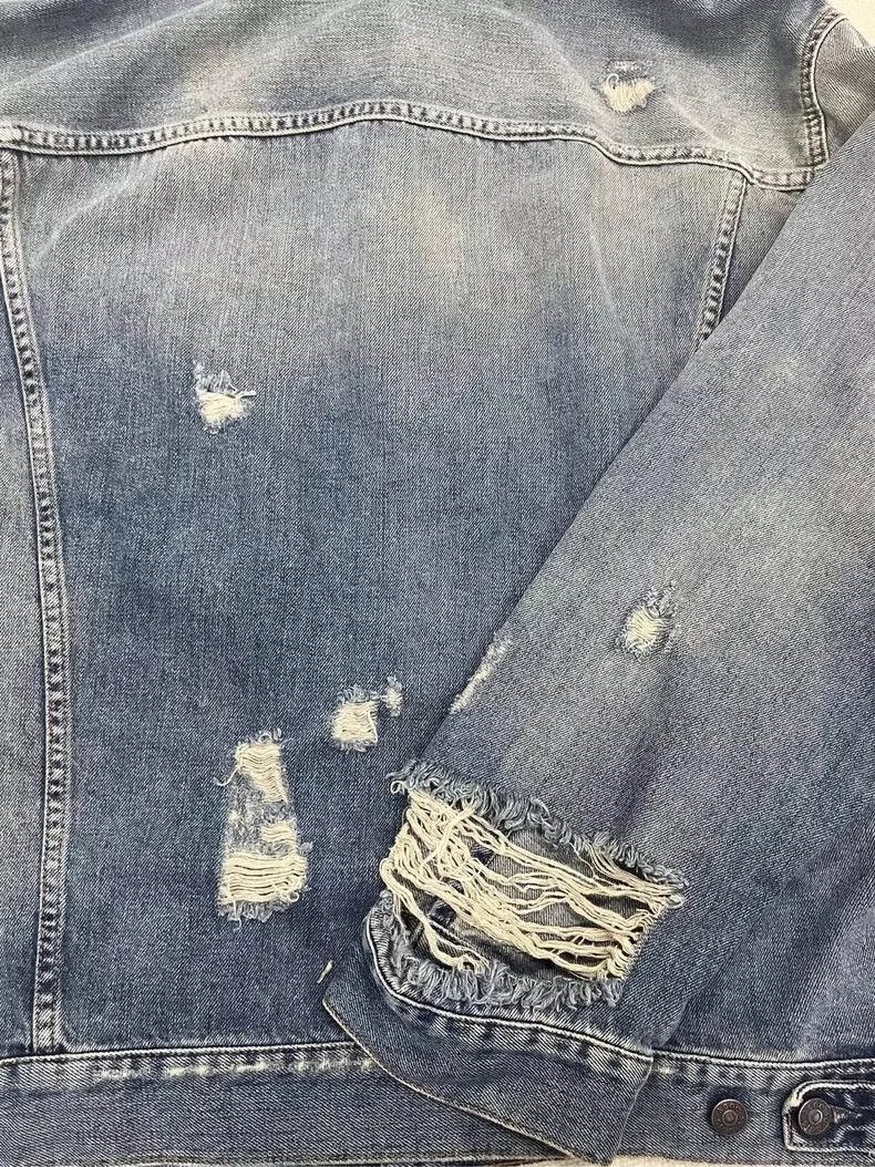 acne studios distressed denim jacket-dmc