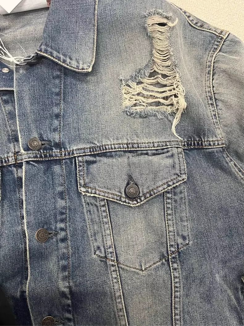 acne studios distressed denim jacket-dmc