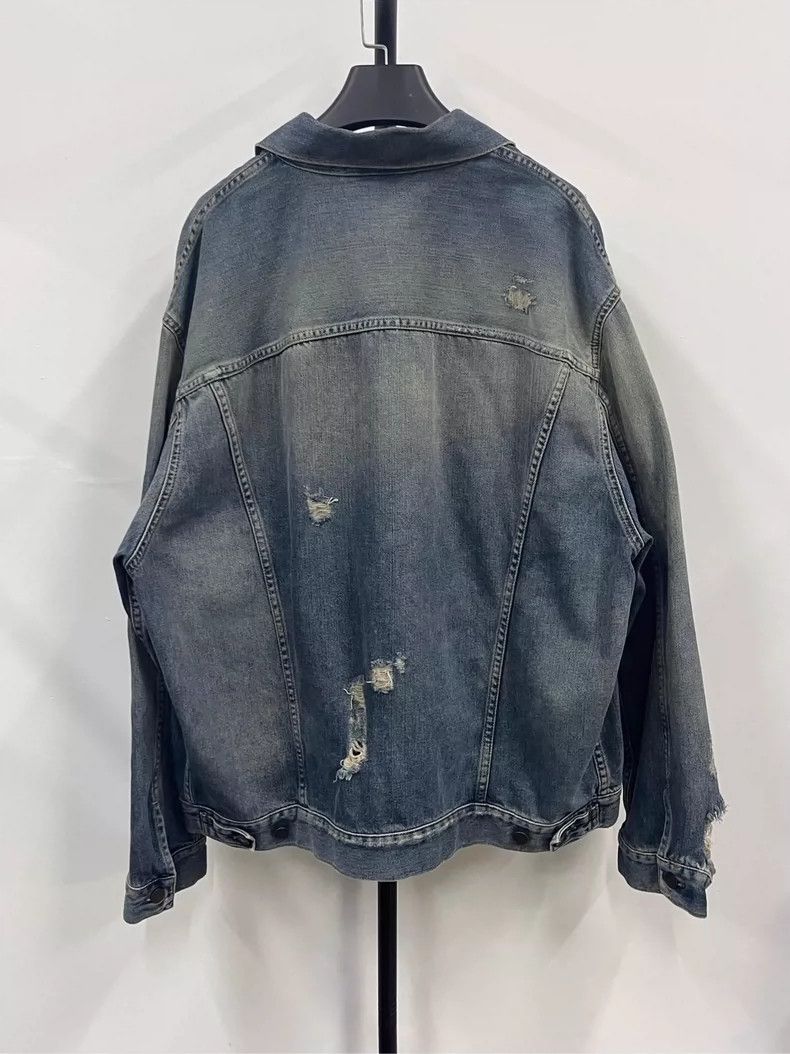 acne studios distressed denim jacket-dmc