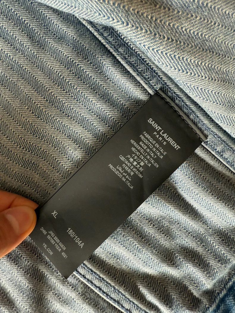 Saint Laurent Paris saint laurent denim jacket in gradient color-dmc Size US XL / EU 56 / 4 - 5 Thumbnail