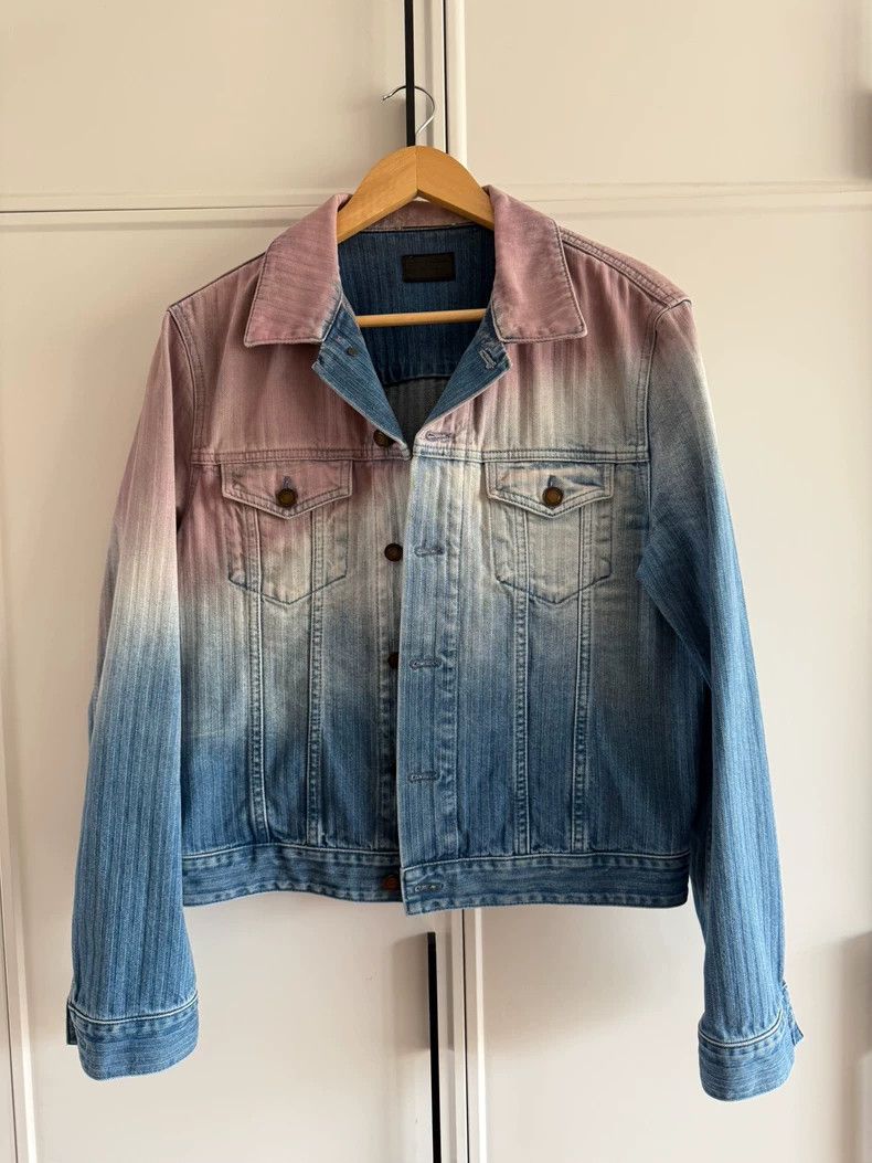 Saint Laurent Paris saint laurent denim jacket in gradient color-dmc Size US XL / EU 56 / 4 - 3 Thumbnail