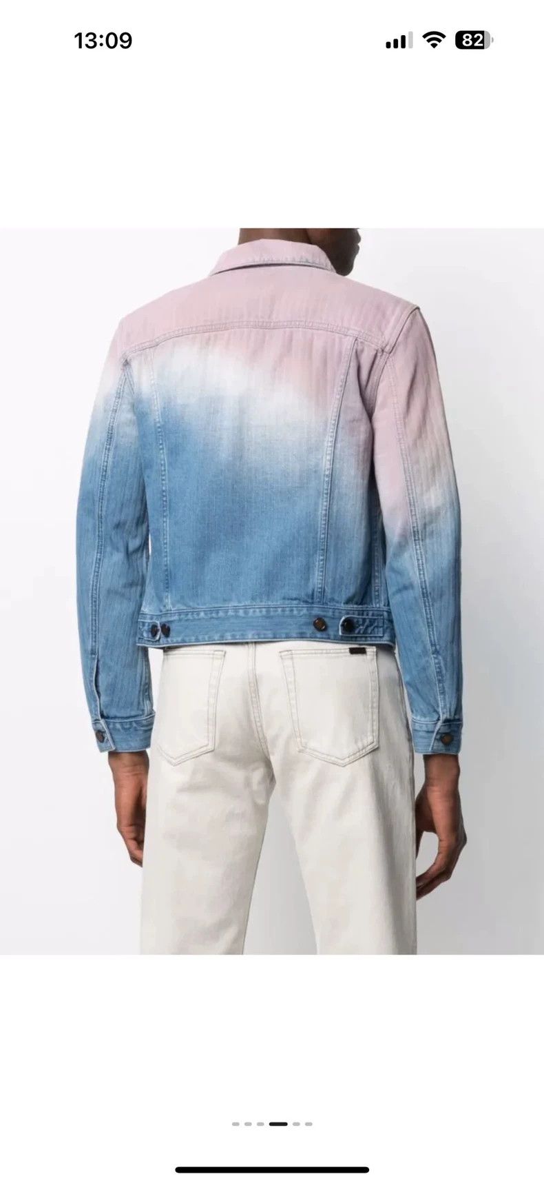 Saint Laurent Paris saint laurent denim jacket in gradient color-dmc Size US XL / EU 56 / 4 - 8 Thumbnail